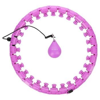 Hula Hop Talla Grande Con Lengüetas Y Pesas Hms Hhw12 Morado