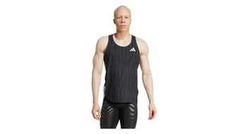 Camiseta de tirantes adidas adizero negra hombre