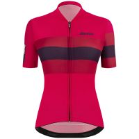 santini womens eco sleek bengal jersey - l - raspberry