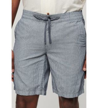 Superdry para hombre. M7110423A Pantalón corto de Lino marino (L), Casual
