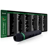 alfombrilla de raton exco excel shortcuts alfombrilla grande extendida para escritorio de ordenador de oficina alfombrilla grande para teclado con borde cosido base antideslizante