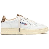 autry zapatillas medalist low leather w - whiteleopard para mujer