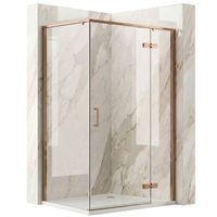 cabina de ducha bruno brush copper 80x100