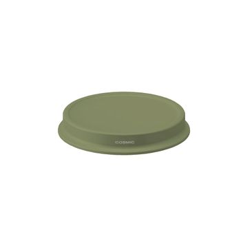 Jabonera geyser acero inoxidable verde 2x13x13