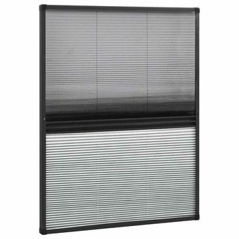 Mosquitera Plisada Para Ventanas Aluminio Con Sombra 80x100cm Vidaxl