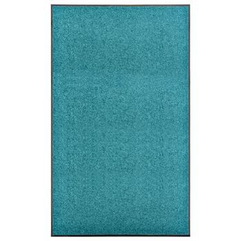 Felpudo Lavable Azul Cian 90x150 Cm Vidaxl