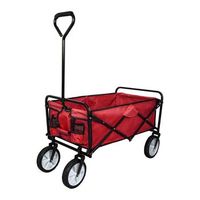 carrito plegable todoterreno 70 kg con ruedas 360 y forro impermeable rojo