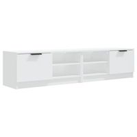 mueble para tv 2 pzas madera contrachapada blanco 80x35x365 cm vidaxl