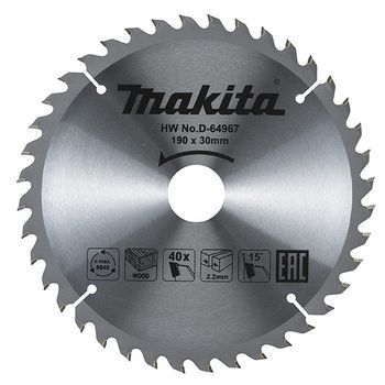 Disco Tct 190/30/40t Madera - Makita - D-64967