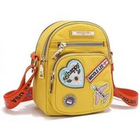 nicole lee bandolera bolso cruzado con parches de colores amarillo para mujer