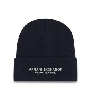 A|X Armani Exchange para hombre. XM001637AF16950UB101 Gorro Milano ASV marino (OSFA), Casual, Poliéster