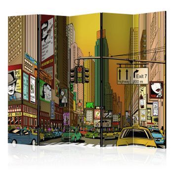 Biombo - Vibrant City - Ny Ii (225x172 Cm)