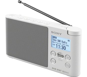 SONY XDR-S41DW Portable DABﱓ Radio - White, White