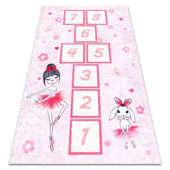 Alfombra Lavable Junior 51828.802 Rayuela, Bailarina Para Niños Antid 140x190 Cm