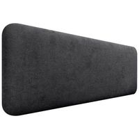 dhome cabecero tapizado liso redondeado tela para pared acusticos cabeceros absorbentes cabezal cama dormitorio negro 140cm