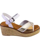 de jordana 4511-girasol sandalias de mujer piel blanco