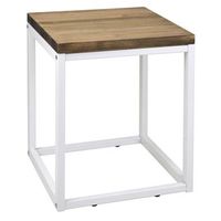 mesa auxiliar icub big wood 40x40x48cm blanca en madera maciza de pino acabado vintage estilo industrial box furniture