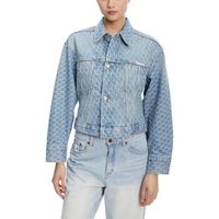 calvin klein jeans cazadora vaquera cinched trucker ck l lv047c782g para mujer