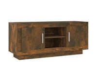 mueble para tv madera contrachapada roble ahumado 102x35x45 cm