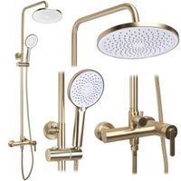 conjunto de ducha ontario brush gold