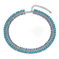 cadena de mujer con piedras de turquesa