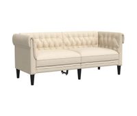 vidaxl sofa chesterfield de 2 plazas lino