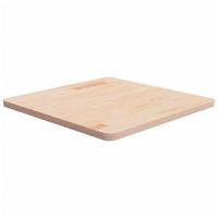 tablero de mesa cuadrada madera de roble sin tratar 60x60x25cm vidaxl