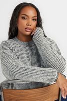yours jersey de punto gris con hombro caido mujer curvy y tallas grandes yours