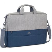 rivacase prater 7532 maletin grisazul para portatil hasta 156