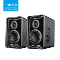 altavoces de escritorio edifier qr30 20 30w rms bluetooth 54 efectos de luz rgb tweeter de cupula de seda altavoces multipunto para juegos