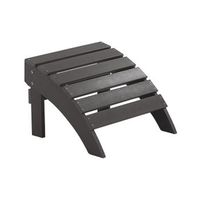reposapies gris oscuro de madera plastica resistente a la intemperie estilo moderno jardin adirondack