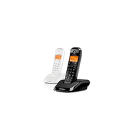 motorola s1202 telefono dect duo blanco  negro