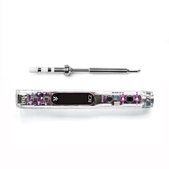 HGLRC RC2 Soldador OLED Pantalla HD inteligente de temperatura constante compatible con puntas de soldador TS / T12 para