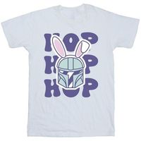 disney camiseta manga larga the mandalorian hop into easter para nina