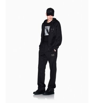 A|X Armani Exchange para hombre. XM001774AF19936UC001 Pantalones de chándal negro (S), Blanco, Casual, Deportivo, Sportswear, Multideporte,