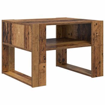 Mesa De Café | Mesa De Centro Madera Vieja 66 X 53 X 45 Cm Madera De Ingeniería
