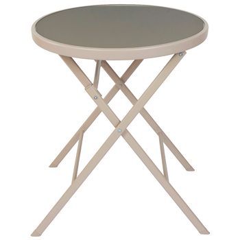 Mesa Plegable Beige Elba D.60