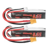 bateria lipo uruav 76v 550mah 100c 2s con conector xt30 para rate w20 happymodel mobula 8 geprc tinygo crux3 cinewhoop