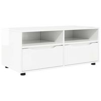 gabinete de tv 100 x 48 x 43 cm brillante madera de ingenieria vidaxl