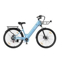 bicicleta electrica urbana velopro c1pro de 250 w 36 v 18 ah azul cielo