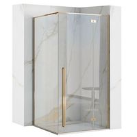 mampara de ducha rea fargo gold 80x100