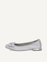 caprice ballerina blue made of leather with trapeze heel size 39