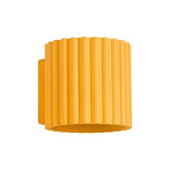 Aplique amarillo aluminio alt. 10 cm