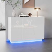 aparador - mueble de comedor - tablero de particulas - blanco 120x40x75cm