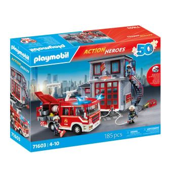 PLAYMOBIL Mega set bomberos, Juego de figuras +4 años - 71603