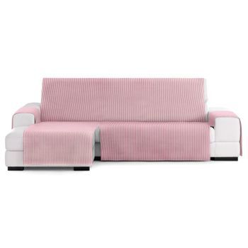 Funda Sofá Chaise Longue Calma:color - Rosa, Tamaño Y Posición Chaise Longe - Brazo Izquierdo 240cm