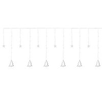 cortina de luces de navidad 22m 138 leds blanco calido ecd germany