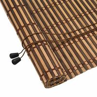 persiana enrollable 120x12x220 cm bambu - marron