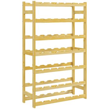 Botellero 63x25x102 cm madera natural