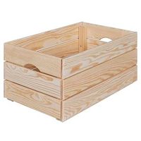 caja de almacenaje apilable en madera maciza inter link